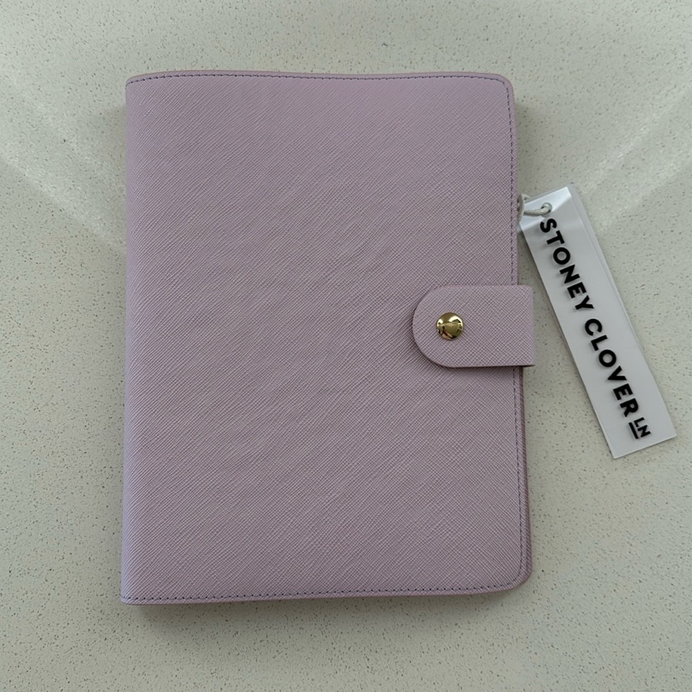 Stoney Clover Textured Note Book in Lilac - Brand New